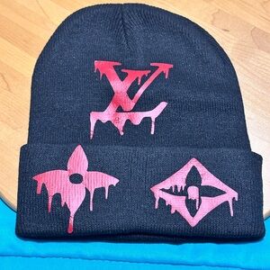 Designer Black with Red Dripping Logo